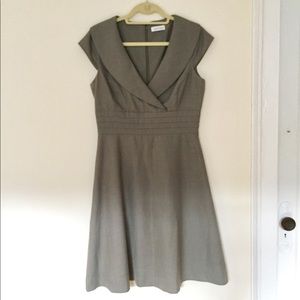 Calvin Klein V-Neck Suit Dress 8